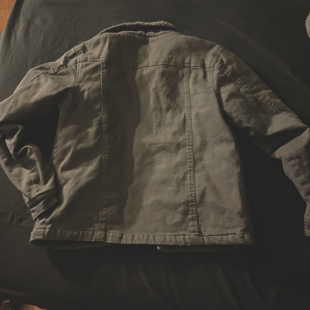 Beautiful Giant Button Down Jacket, Grey Size Med… - image 3